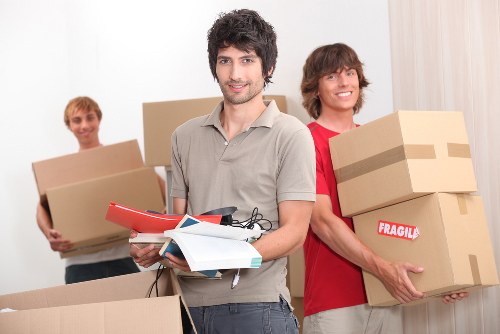 Person using accessible house removals website with assistive technology