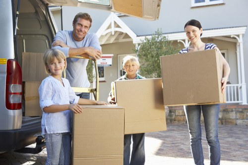 Truck loading for a household or business relocation in House