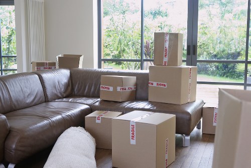 Team handling office equipment during a local relocation