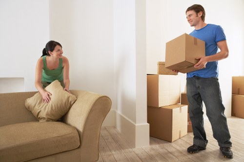 Local movers transporting household items for a House relocation