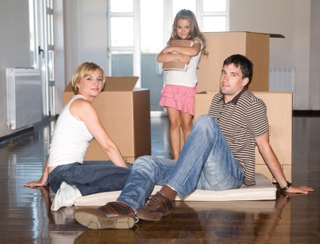 Van service assisting with a property move in House